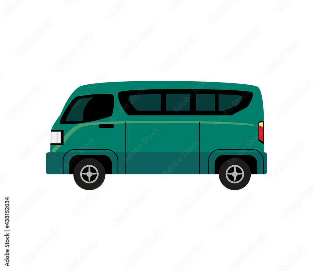 green vintage van