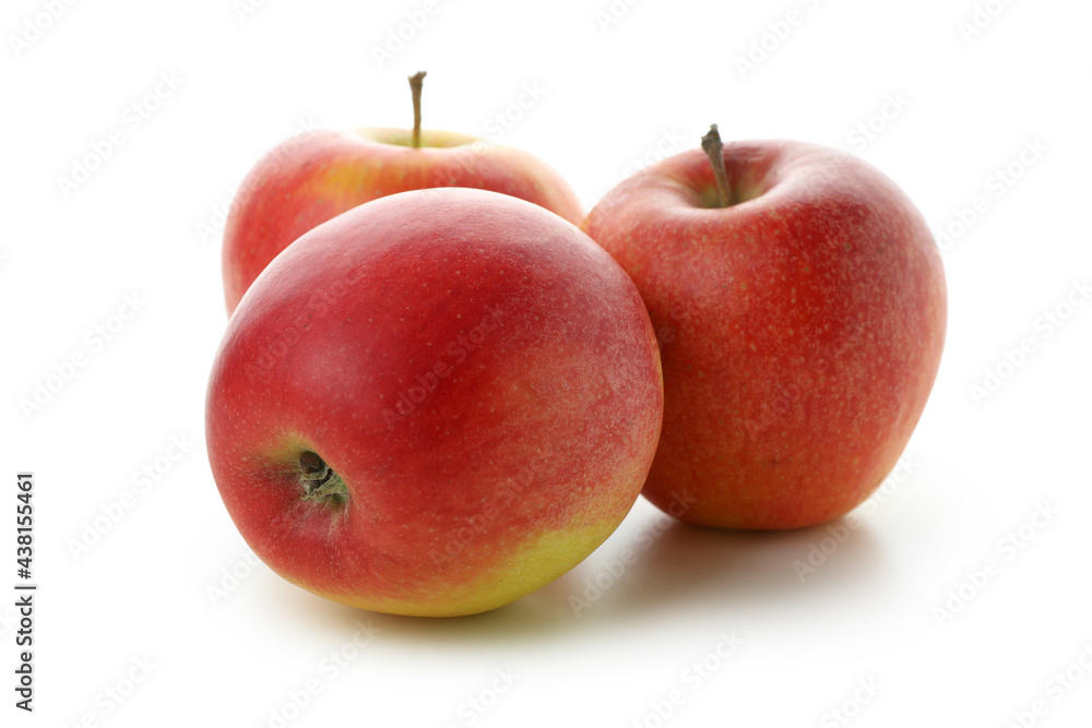 Ripe red apples isolated on white background Ripe red apples isolated on white background