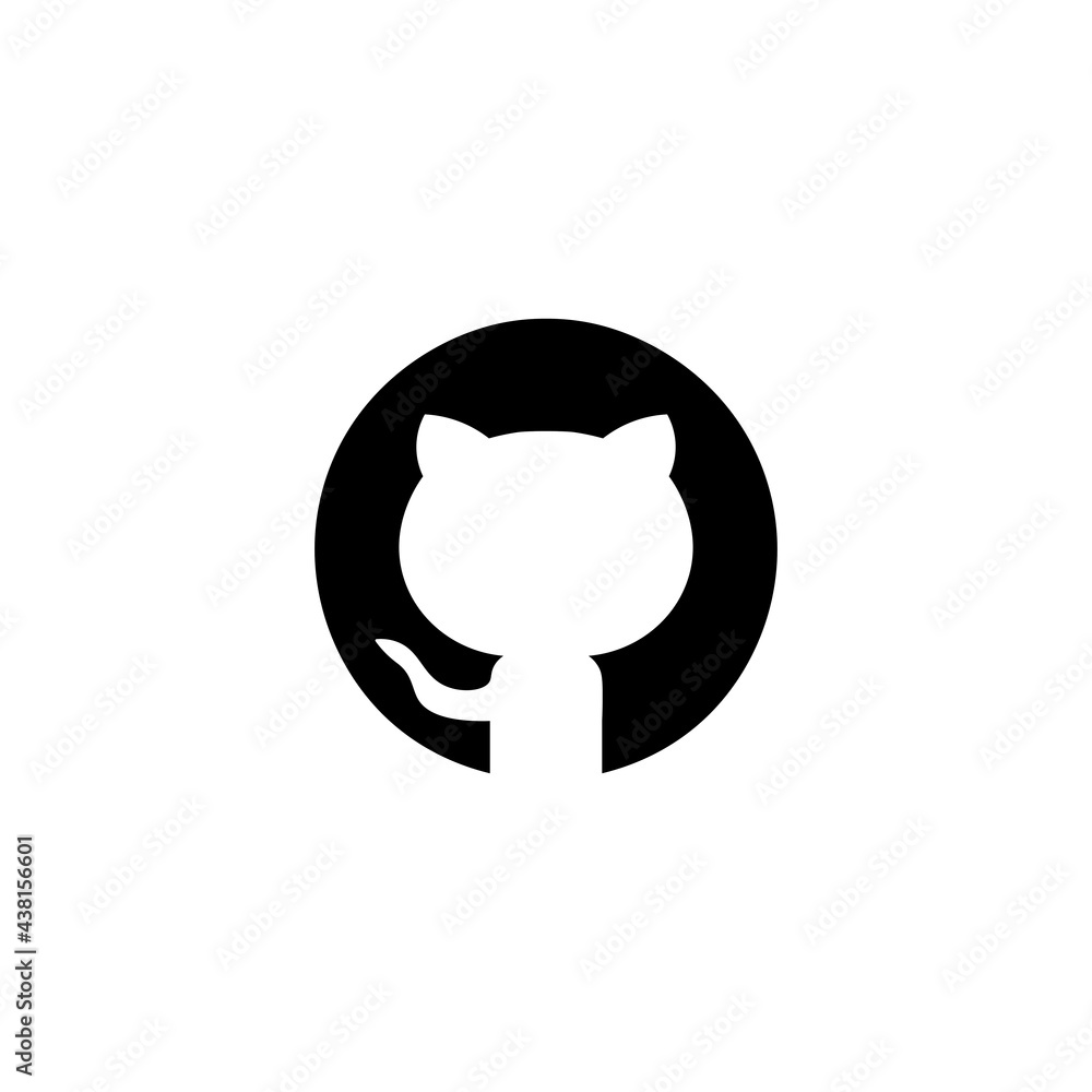 Cat sign icon in frame. Vector illustration eps 10 Cat sign icon in frame. Vector illustration eps 10