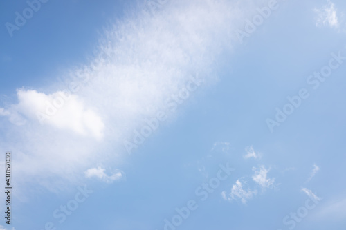 Spring blue sky with white clouds