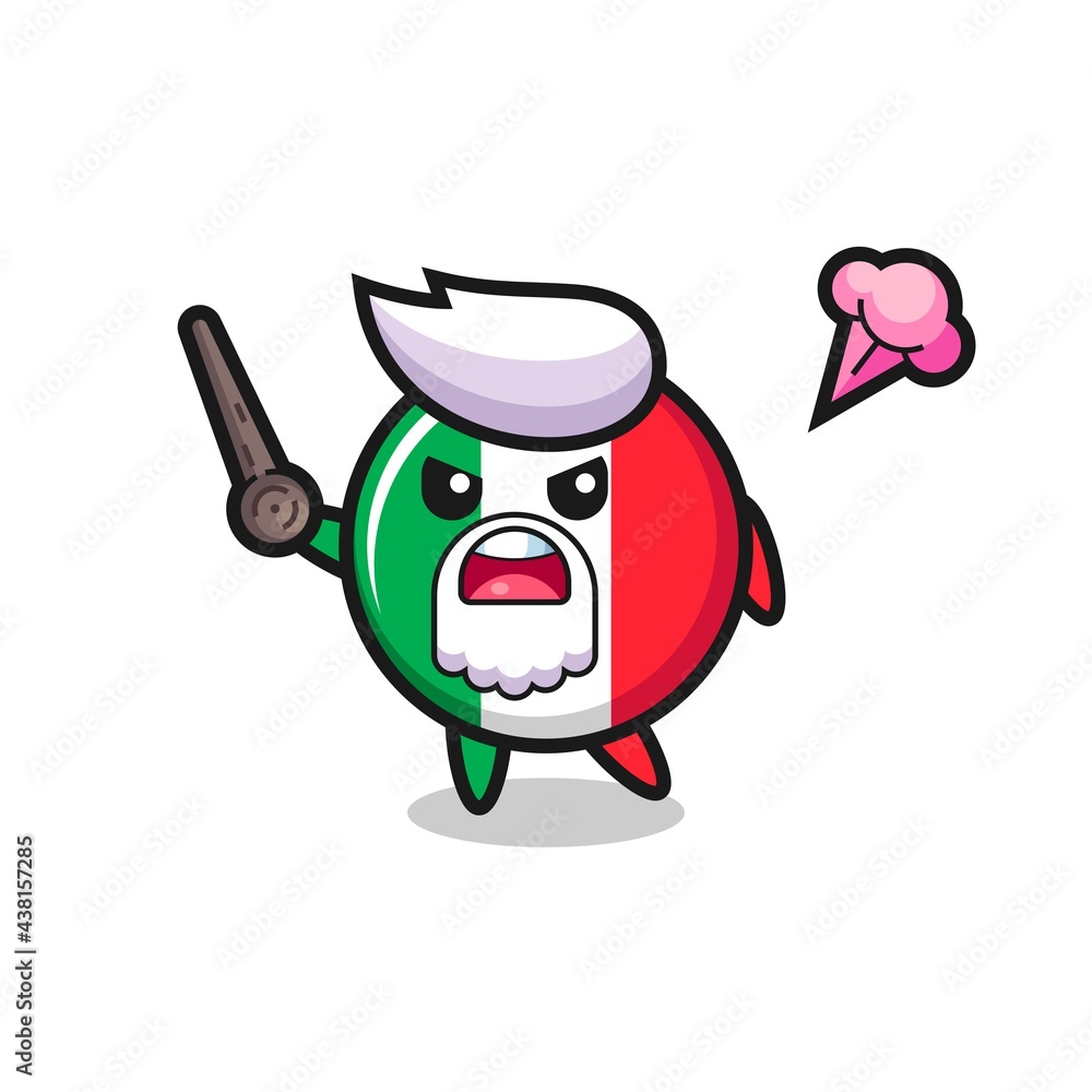 cute italy flag grandpa is getting angry cute italy flag grandpa is getting angry
