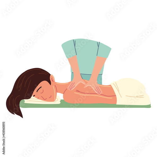 woman having a massage