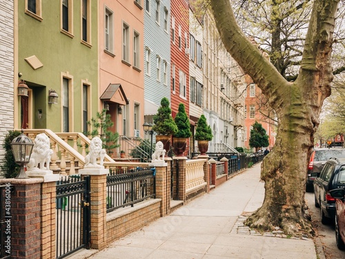 Rowhouses in Greenpoint, Brooklyn, New York City photo