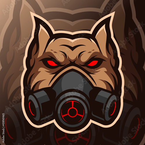 bulldog mascot esport logo