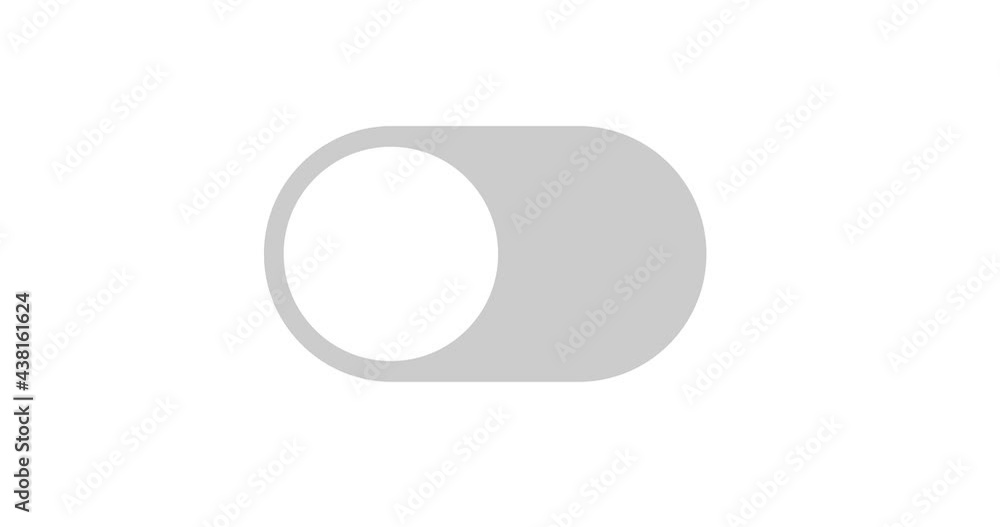 switch off on button animated. mobile phone toggle slider ui turn bar isolated video animation 4k switch off on button animated. mobile phone toggle slider ui turn bar isolated video animation 4k