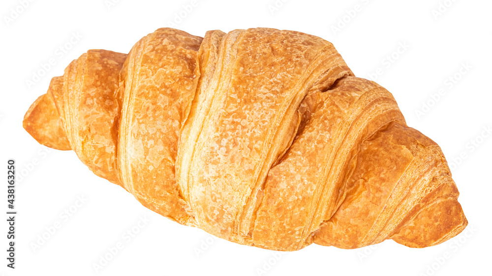 Croissant isolated on white background. Delicious, fresh croissant Croissant isolated on white background. Delicious, fresh croissant
