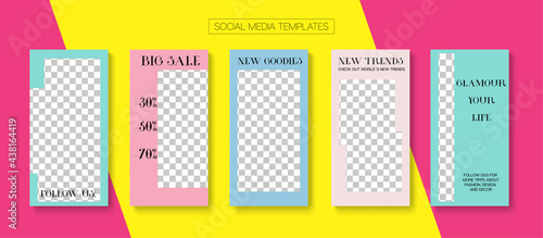 Mobile Stories Vector Collection.