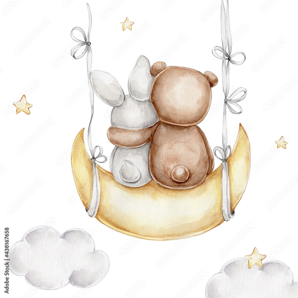 Teddy bear top and bunny