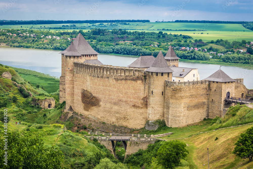 Khotyn Fortress, fortification complex in Khotyn town, Ukraine Khotyn Fortress, fortification complex in Khotyn town, Ukraine