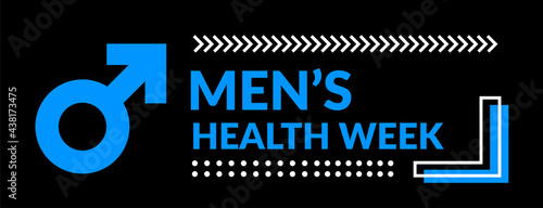 Men's health awareness week. Vector illustration