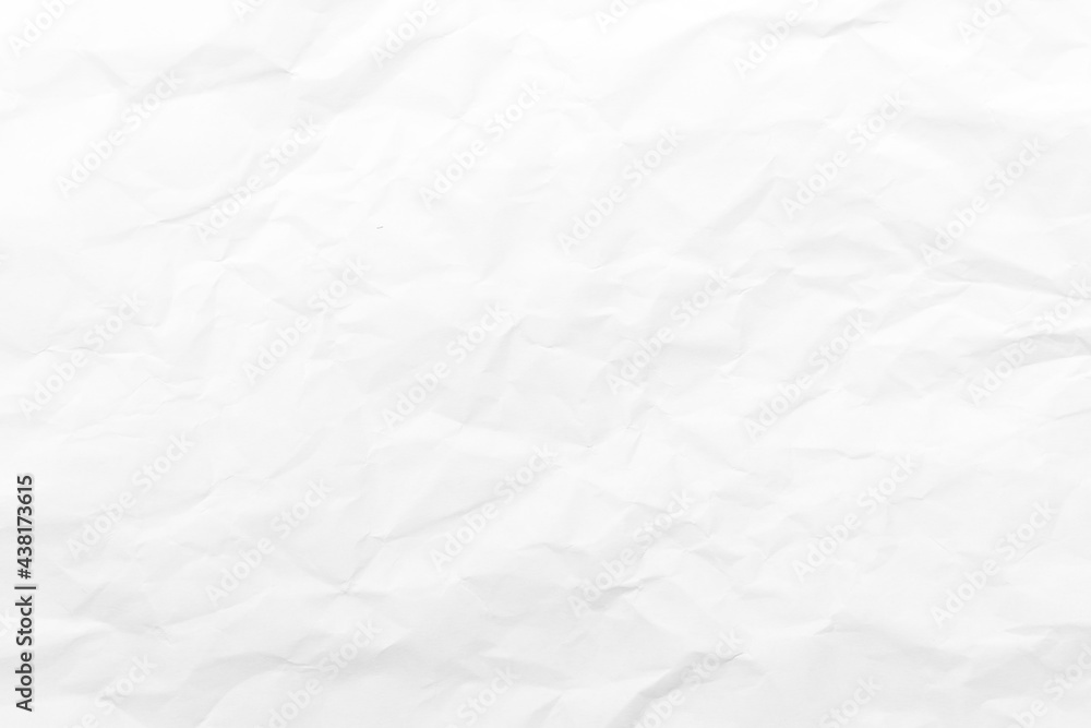 Fototapeta premium Grunge wrinkled white color paper textured background