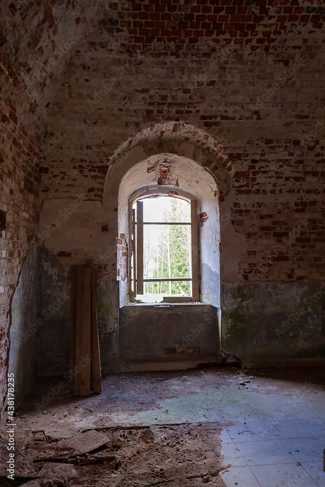 Fototapeta premium interior of an abandoned temple