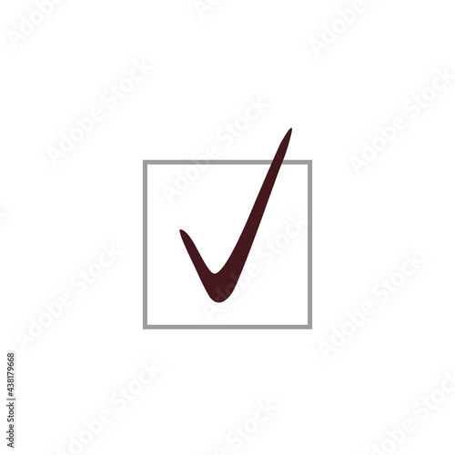 Ok sign icon, check mark. Vector illustration eps 10