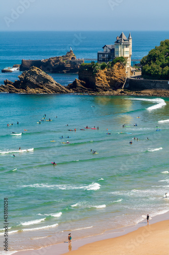 Quadro su tela Vue sur la villa Belza à Biarritz