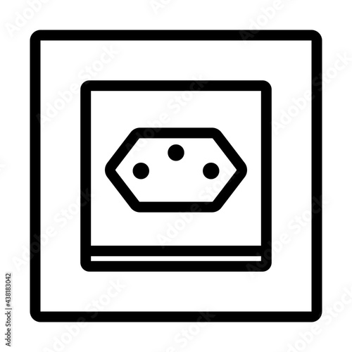 Swiss Electrical Socket Icon