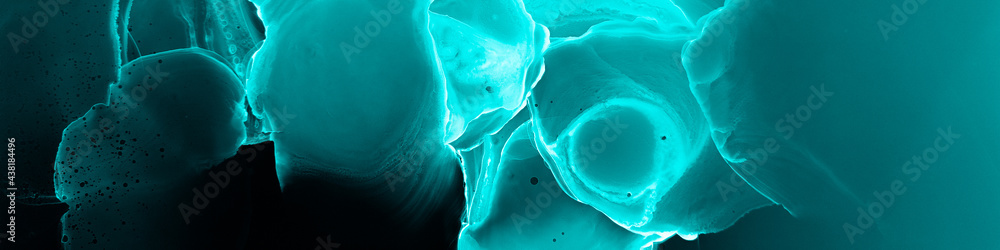 Fototapeta premium Microscopic Texture. Black Biochemistry Pattern.