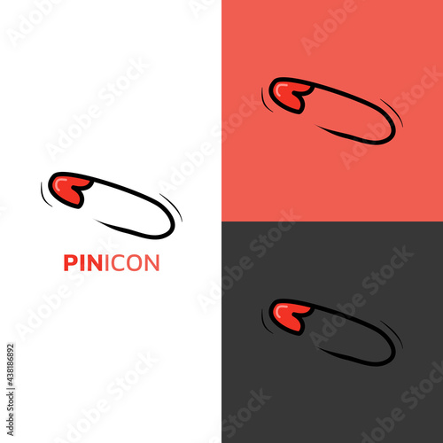 Pin kawaii icon logo For Baby and Children cute cartoon hand drawn doodle icon sticker