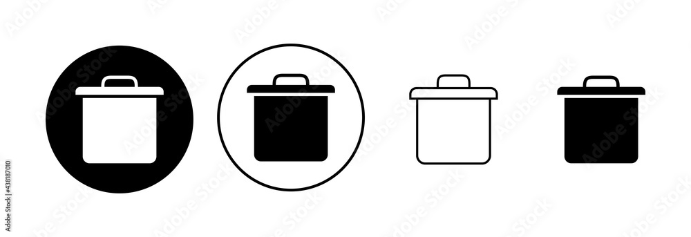 Trash icon set. trash can icon. delete icon vector. garbage Trash icon set. trash can icon. delete icon vector. garbage