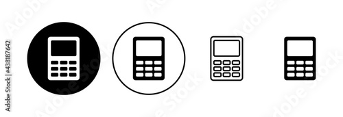 Calculator icon set. Accounting calculator icon. calculator vector