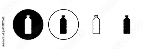 Bottle icon set. bottle vector icon