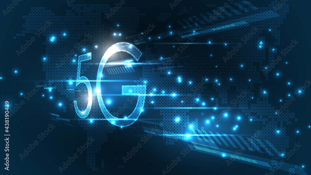 5G network wireless internet connecting, internet of things, communication network,High speed, broadband telecommunication