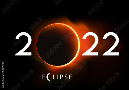 Présentation de la nouvelle année 2022 sur le thème de l’astronomie, avec une éclipse totale du soleil.
