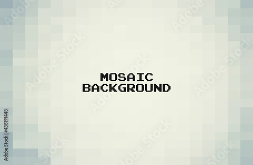 Abstract Gray geometric Background, Creative Design Templates. Pixel art Grid Mosaic, 8 bit vector background.