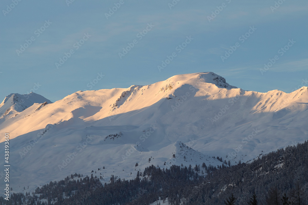 Berge in den Schweizer Alpen, Lenzerheide, Schweiz 