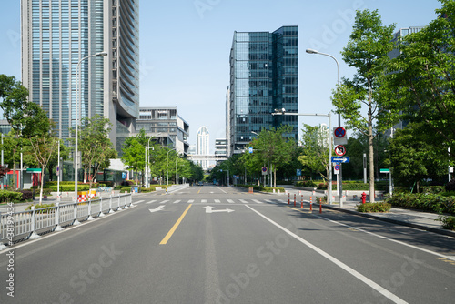 Highway and financial center office building © onlyyouqj