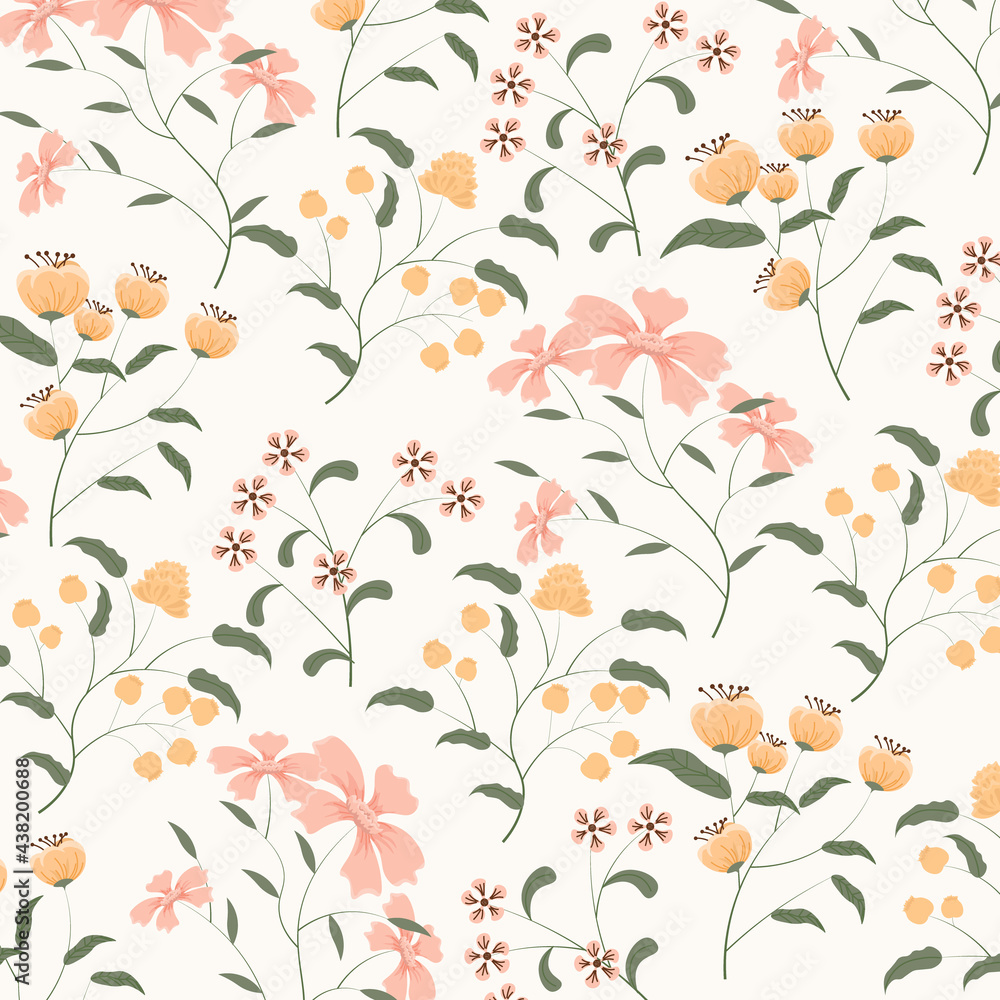 Abstract flower pattern background. Vector illustration. Abstract flower pattern background. Vector illustration.