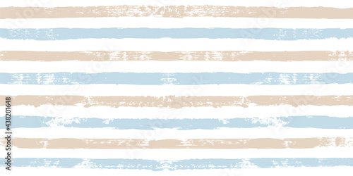 Stripes pattern, summer blue striped seamless vector background, navy brush strokes. pastel grunge stripes, watercolor paintbrush line