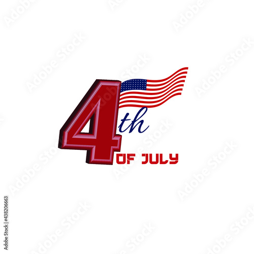 4th of july Hand drow vector background