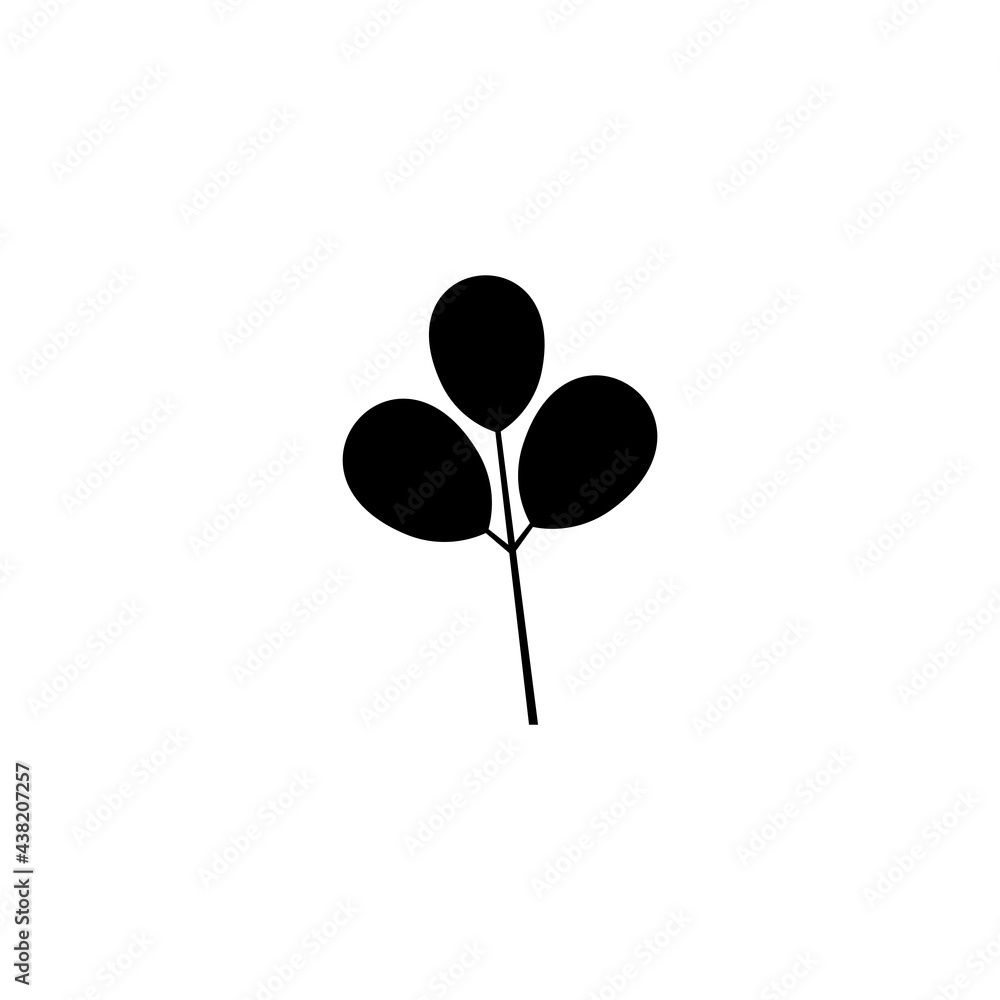 Moringa logo. Isolated moringa on white background Moringa logo. Isolated moringa on white background