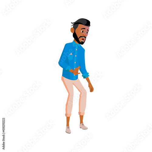 disappointed man shocked from crashed phone on asphalt cartoon vector. disappointed man shocked from crashed phone on asphalt character. isolated flat cartoon illustration