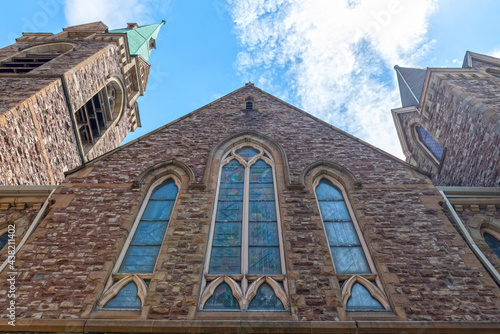Photography Colonial-style facade of the Jarvis Baptist Church in Toronto, Canada