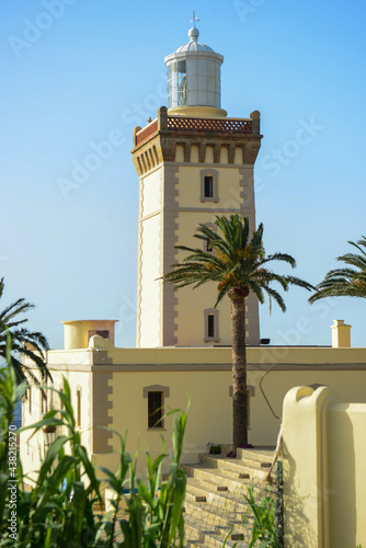 Lighthouse at the cape Spartel in Tangier, Morocco photo