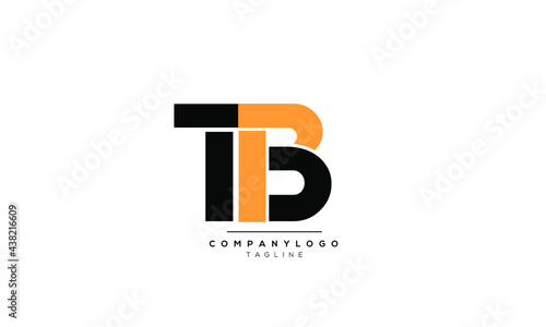 Alphabet letters Initials Monogram logo TB, TB INITIAL, TB letter