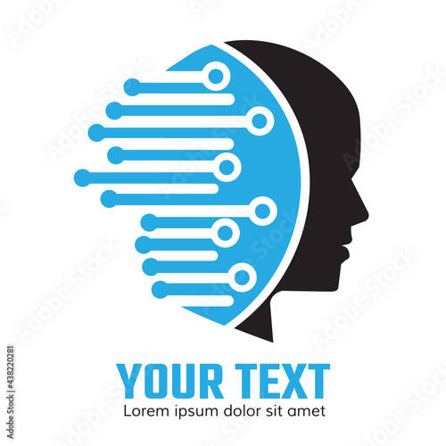 Artificial intelligence and human Tech logo.