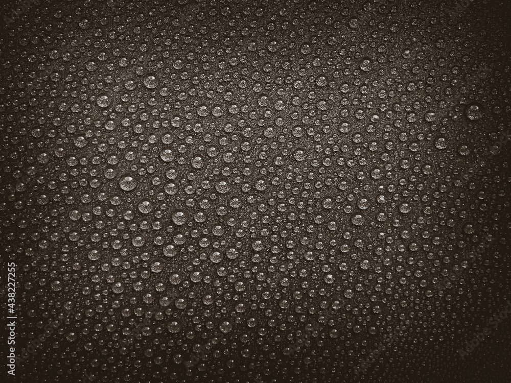 water droplets on a dark surface close up water droplets on a dark surface close up
