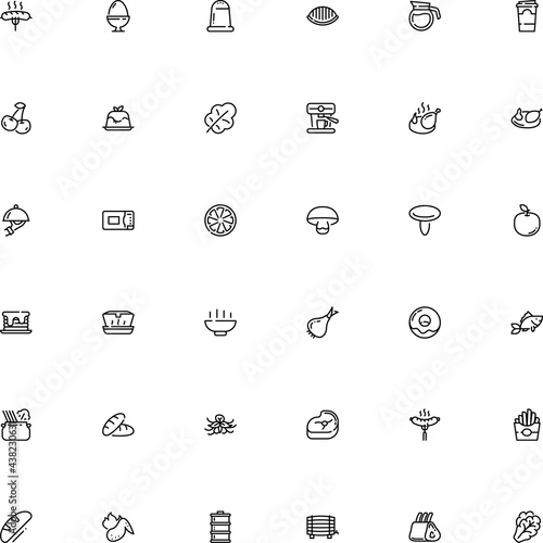 icon vector icon set such as: raspberry, taste, microwave, herbs, simple, cover, coral milky cap, homemade, image, spare, bulb, wine, metallic, shiny, cotta, aroma, styrofoam, forest, closed