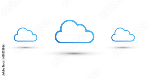 icona, nuvola, cloud	
