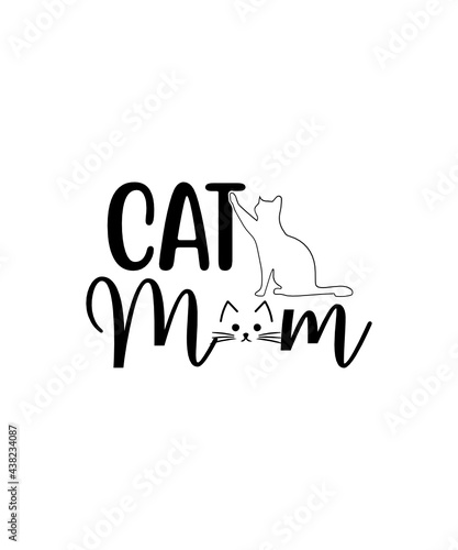 Meow SVG, Cat Lover, Crazy Cat Lady PNG, Cat Al, Commercial use, Vintage SVG, Svg, Png, Ai, Kitty Svg, Meow Png photo