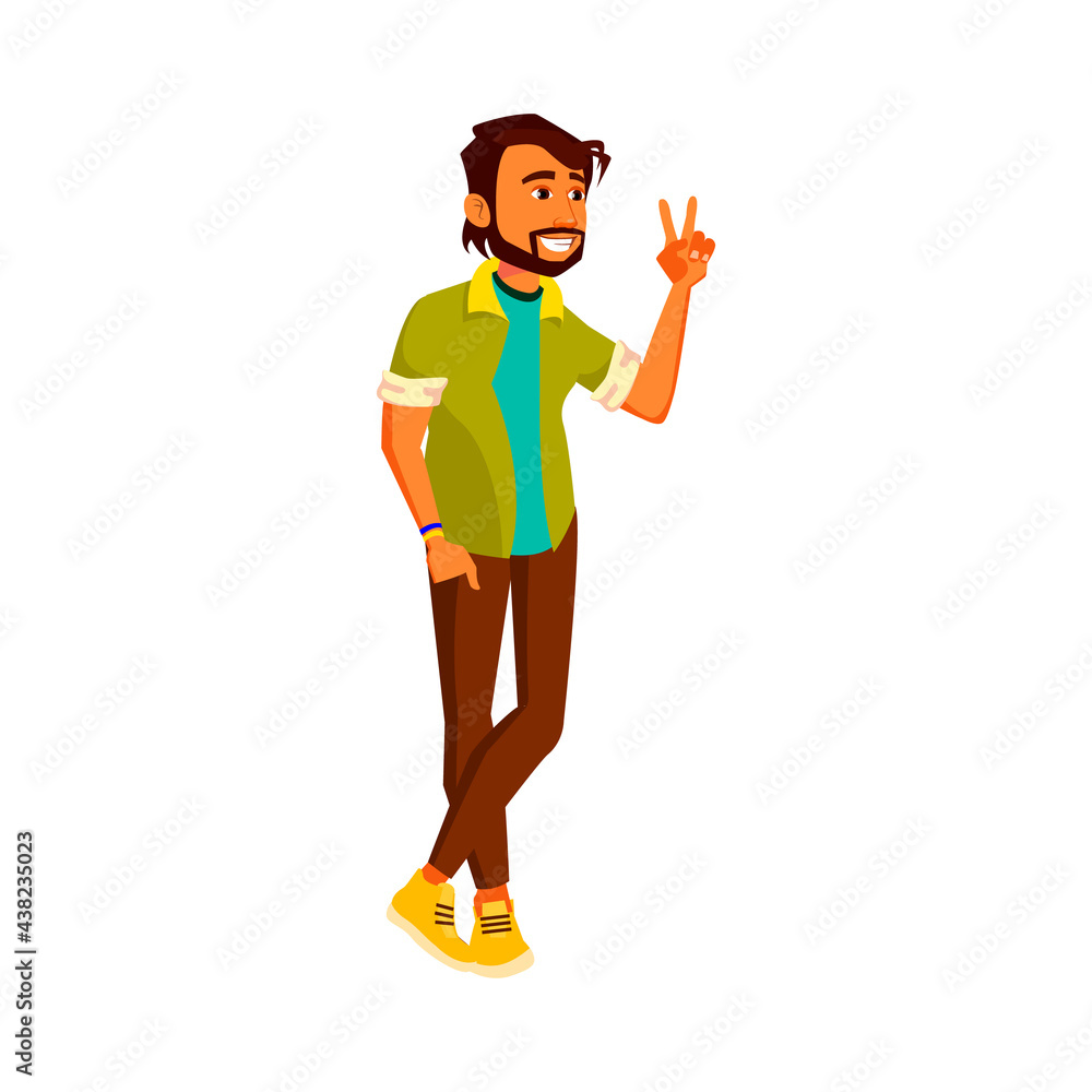 happy man gesturing peace to colleagues on corporate party cartoon vector. happy man gesturing peace to colleagues on corporate party character. isolated flat cartoon illustration happy man gesturing peace to colleagues on corporate party cartoon vector. happy man gesturing peace to colleagues on corporate party character. isolated flat cartoon illustration