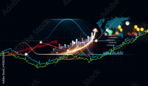  financial growth graph business investment