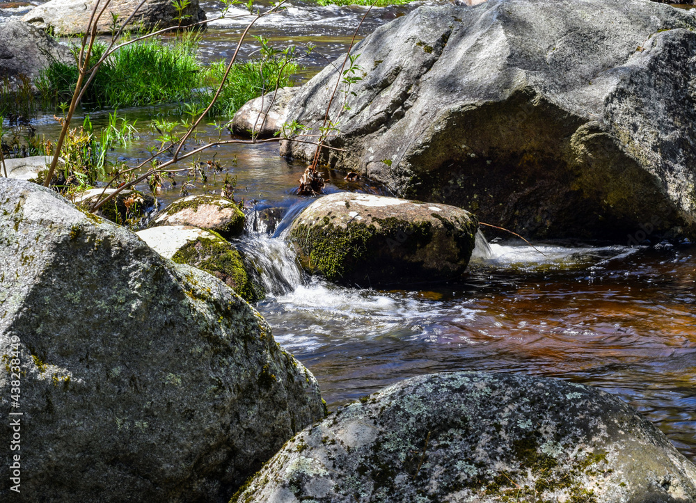 cascading water in a small spot cascading water in a small spot