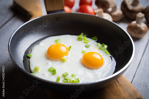 Foto Sunny side up fried eggs