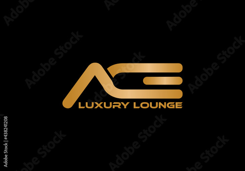 Ace-Luxury-Lounge. This logo icon incorporate with abstract shape in the creative way.