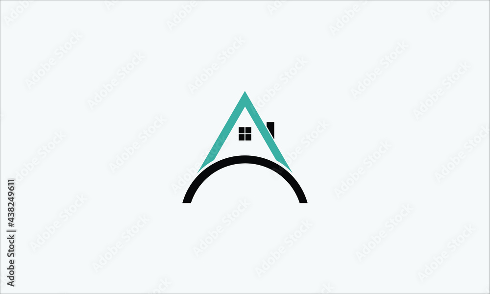 Fototapeta premium Real Estate Logo Design. Creative abstract real estate icon logo and business card template.