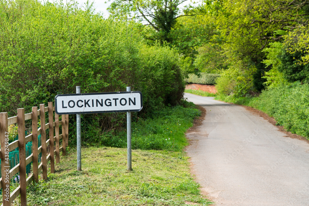 Village sign for Lockington, Leicestershire, UK Village sign for Lockington, Leicestershire, UK