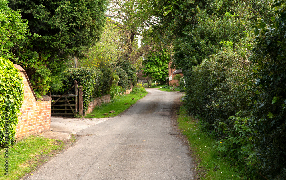 Quiet village lane example